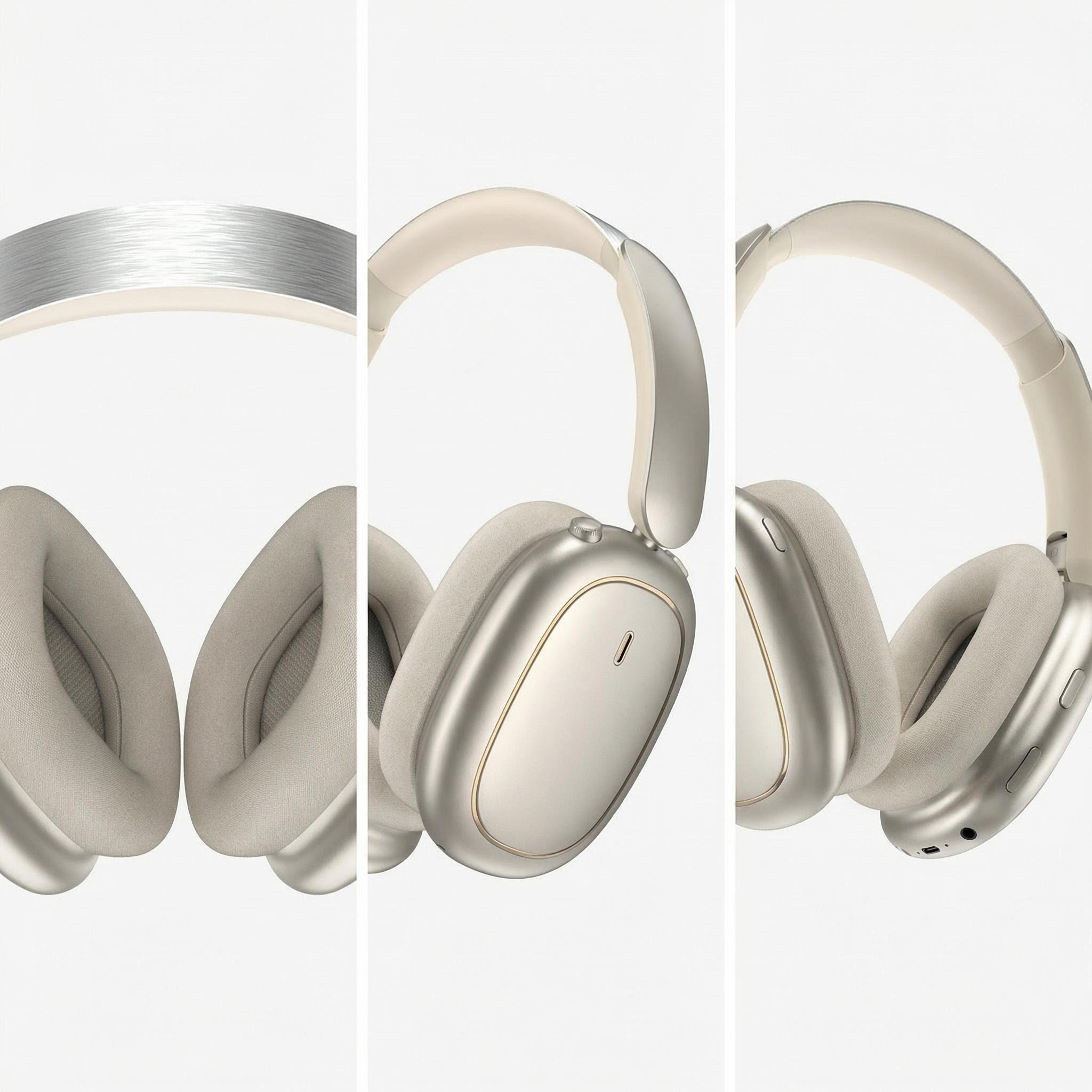 ND905-ANC Auriculares Inalámbricos de Diadema Bluetooth 5.4 ANC Beige