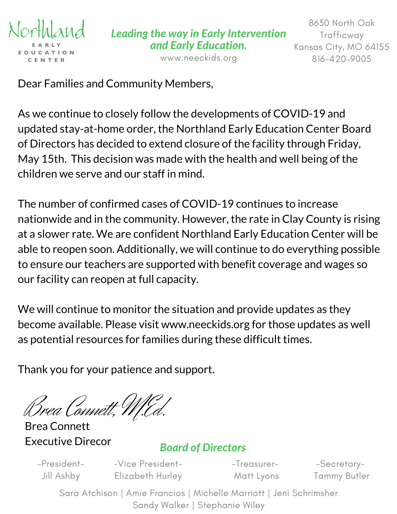 Letterhead Template Northland Early Education Center