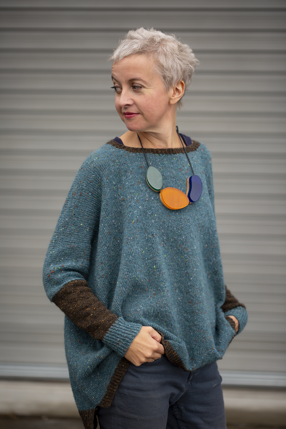 【Eaphi】strata design knit Strata Pullover — tif handknits