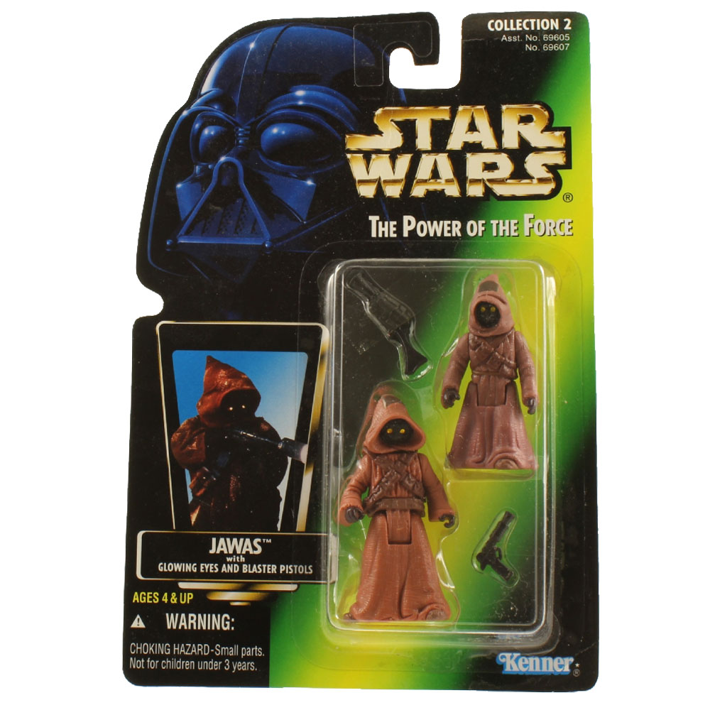 Star Wars Power of the Force - Jawas with Glowing Eyes And Blaster Pistols