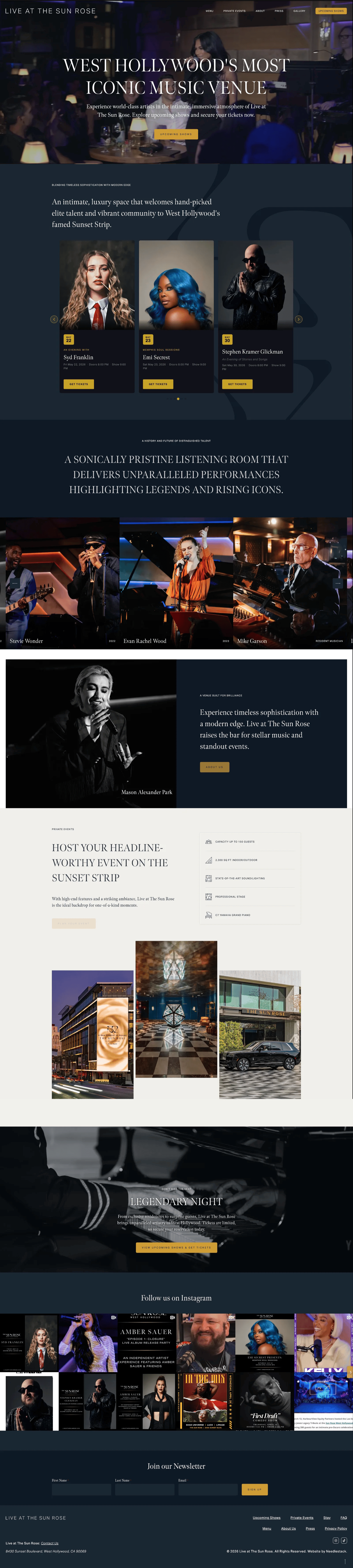 LiveAtTheSunRose.com - ShowCase