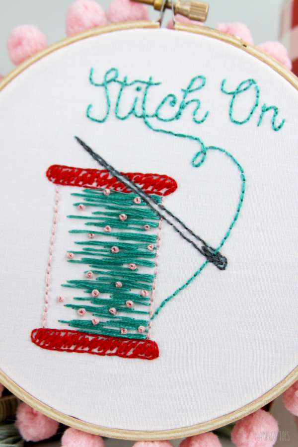 Fun, Free and Easy Spool of Thread Embroidery Pattern – Needle Work