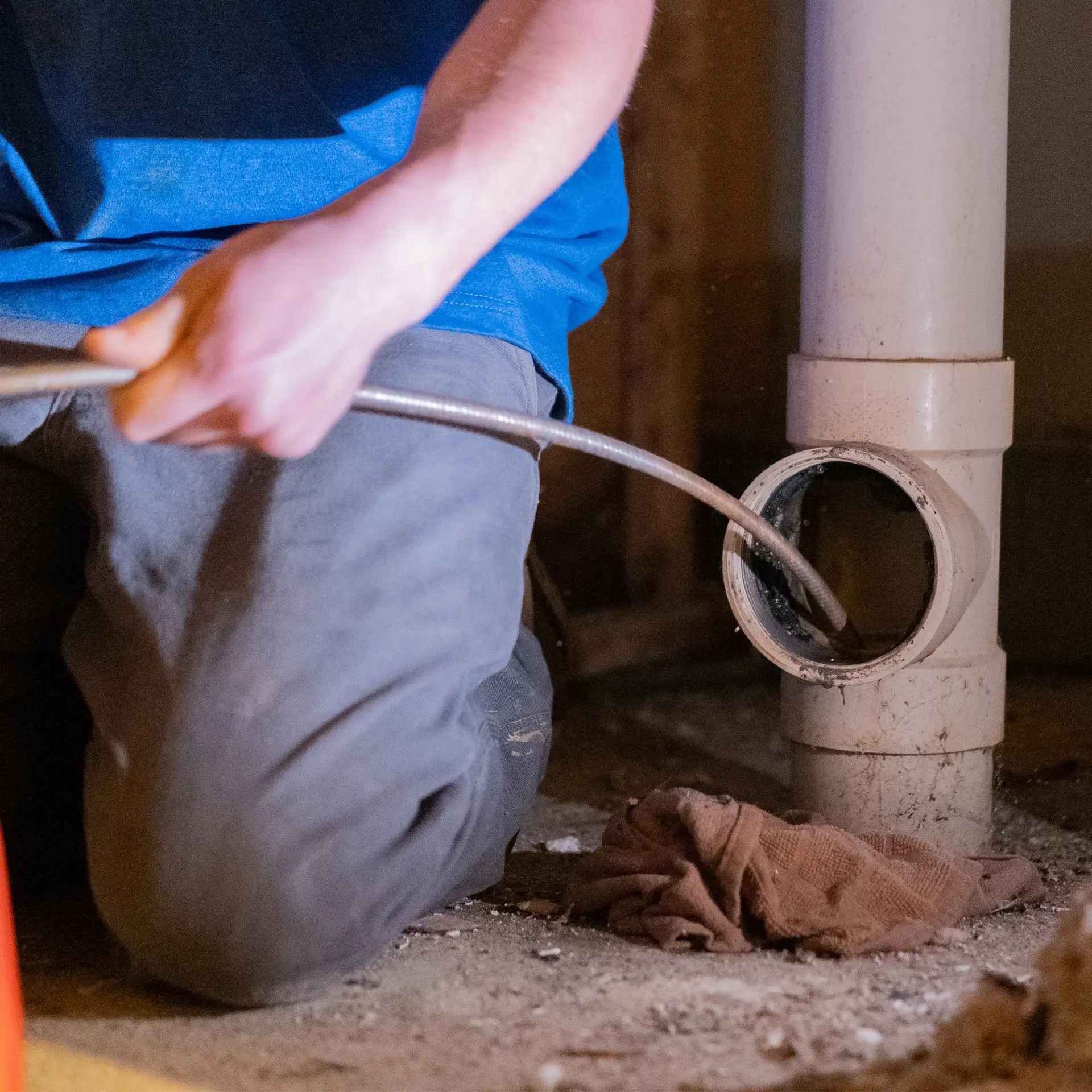 Commercial main-line drain cleaning service offered by NSP Plumbing