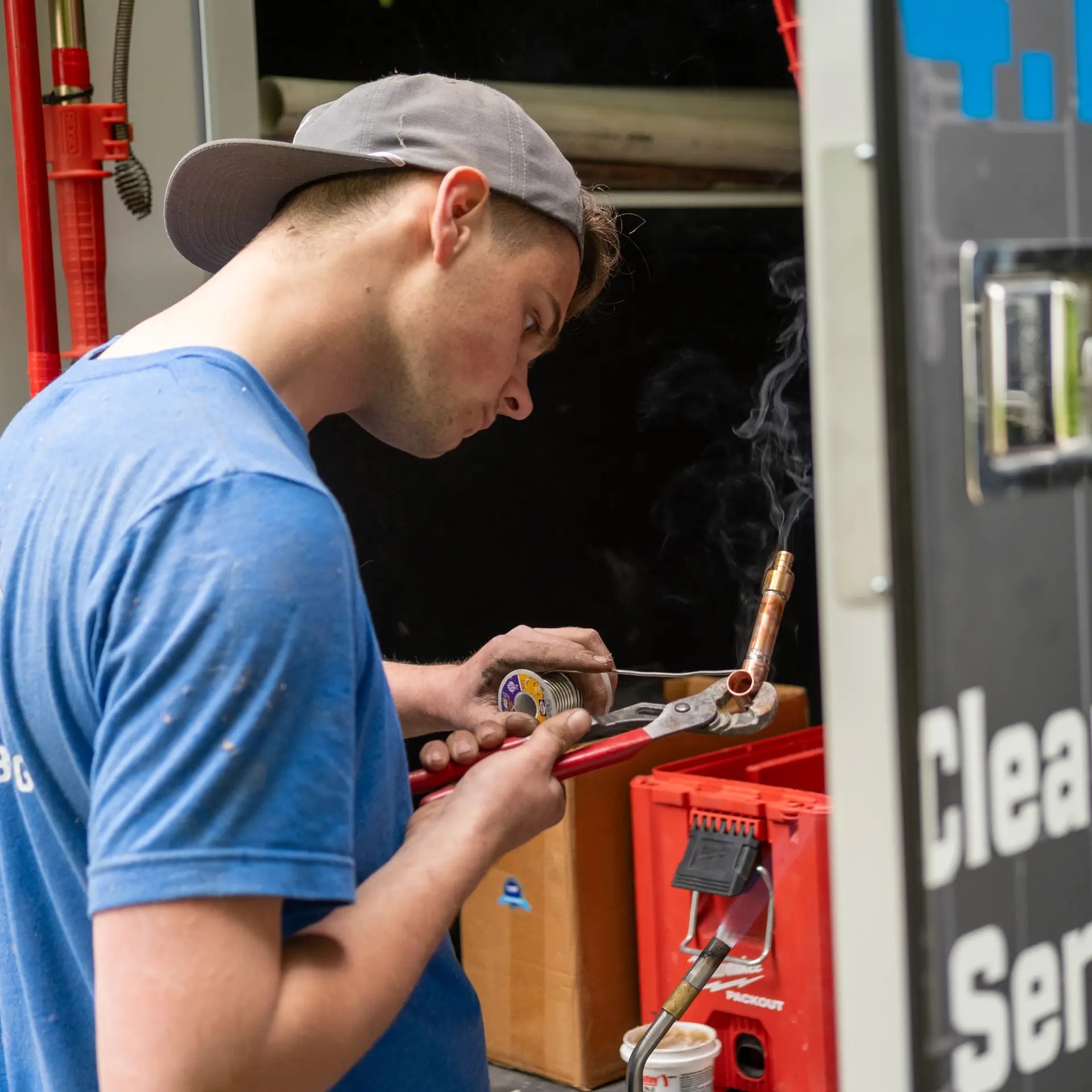 Commercial gas line repair service by NSP Plumbing