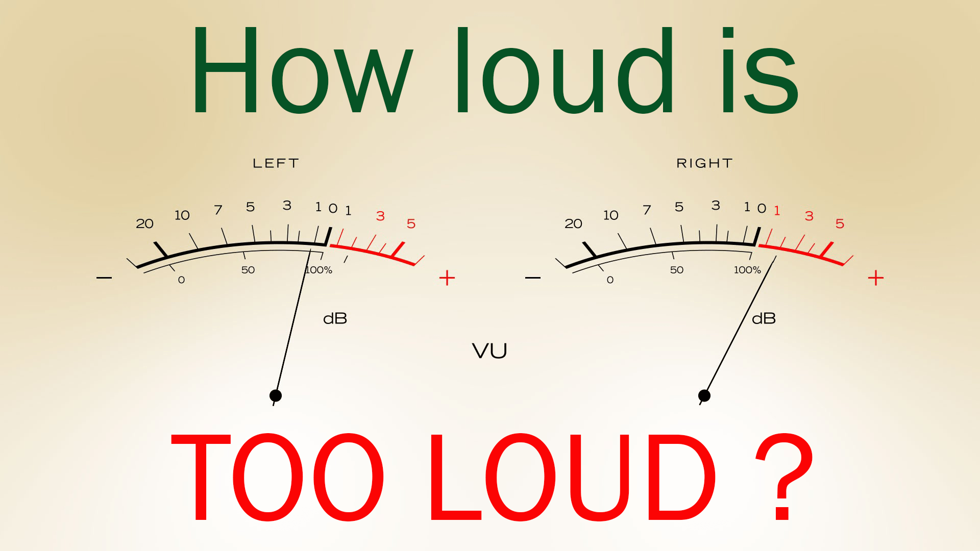 Gain staging, or why you should record quietly 