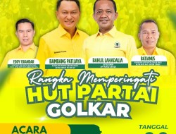Semarakkan HUT Partai Golkar ke 61, Partai Golkar Babel Gelar Pasar Murah hingga Kegiatan Sosial