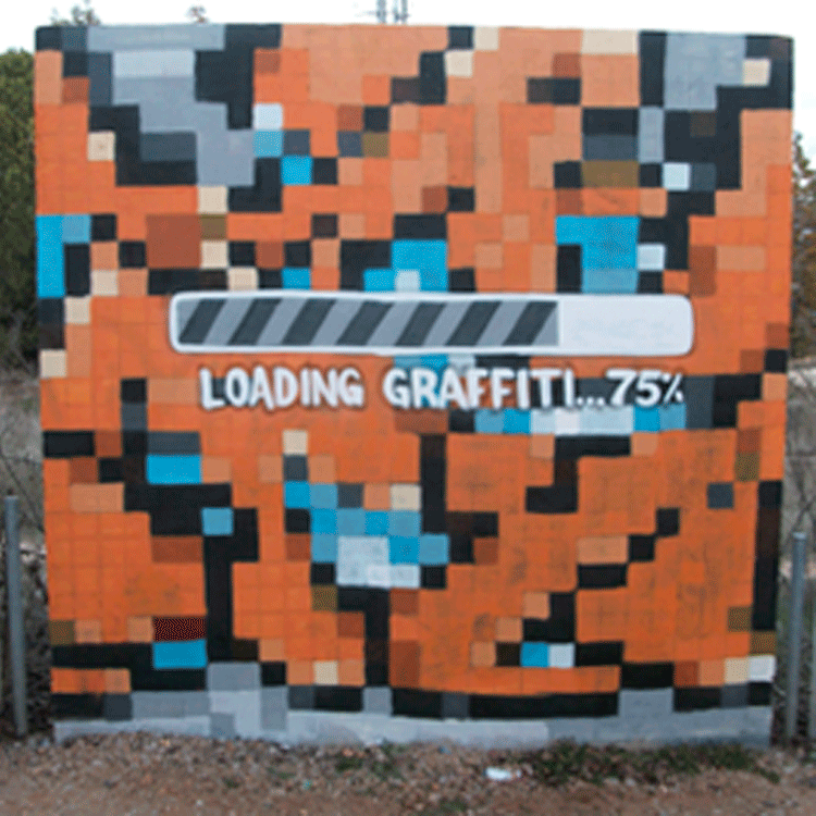 loading graffiti