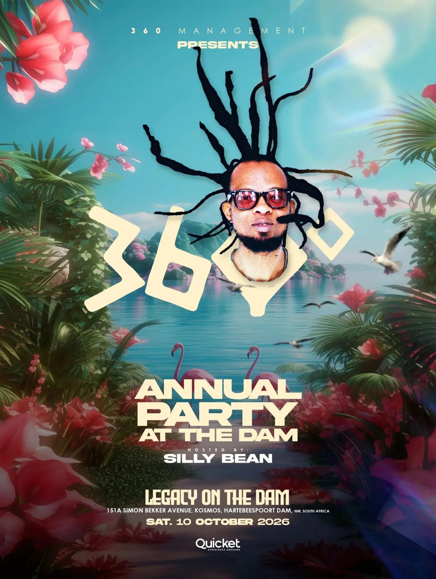 360 Degrees hosted by Silly Bean, organiser artwork