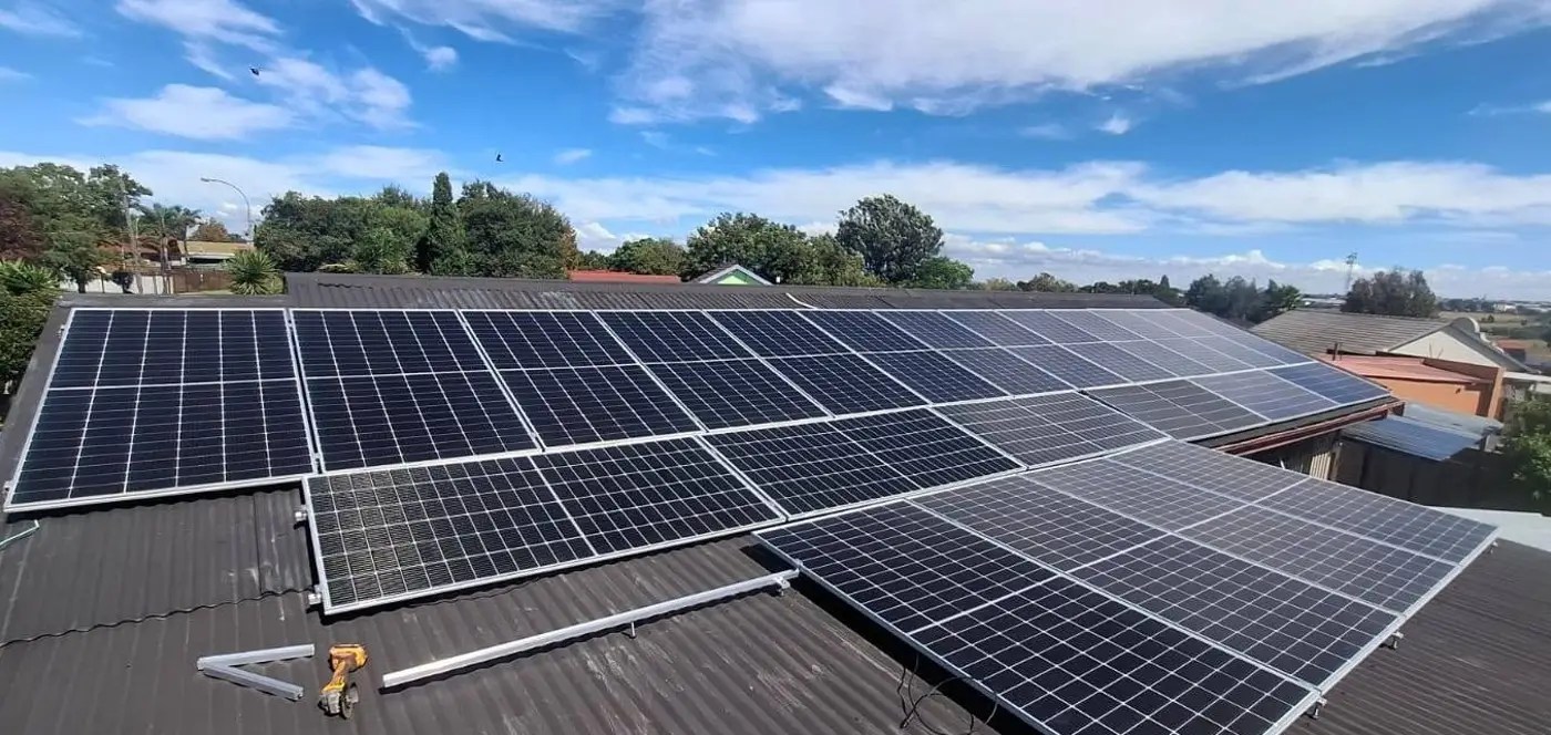 Solar panels installed on a roof by The Flash Electrical