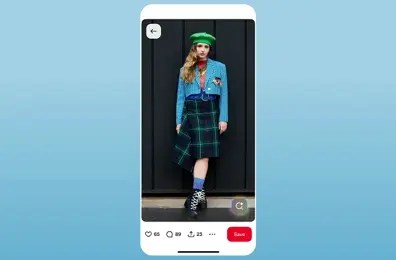 An example of Pinterest Visual Search.