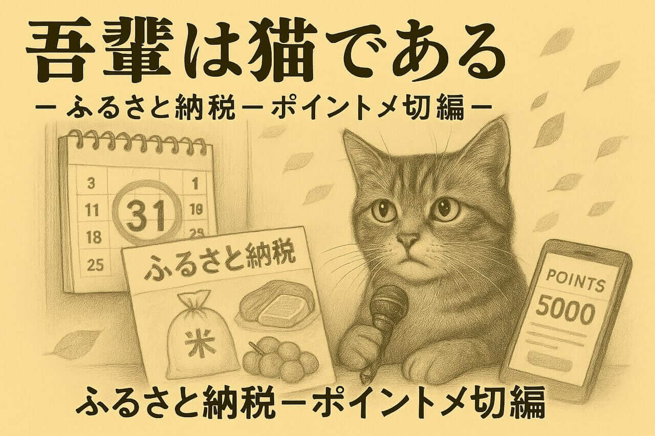 吾輩は猫である ― ふるさと納税ーポイント〆切 編 ―