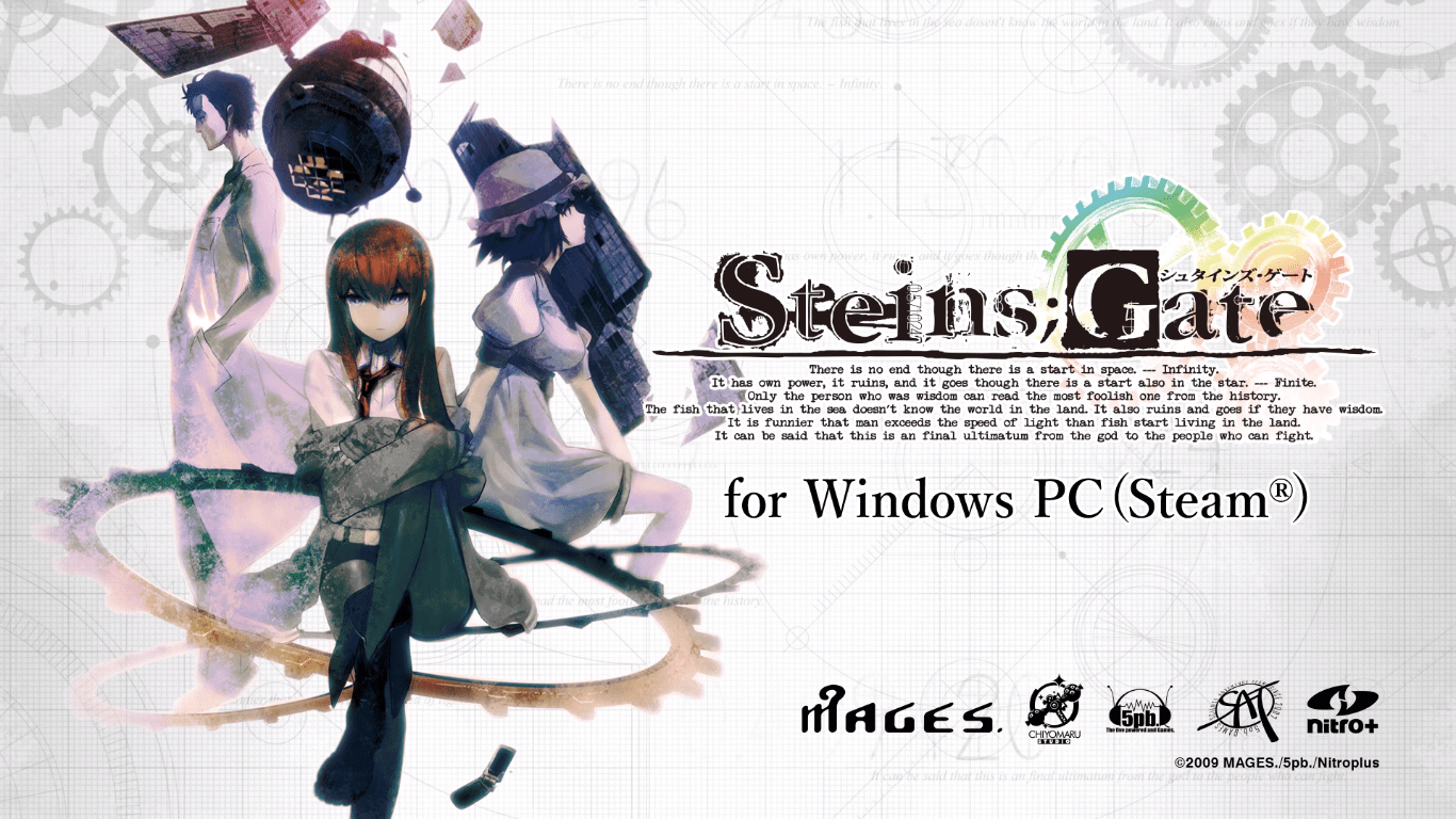 Steamcommunity.com/sharedfiles… kurisu makise and rintarou okabe from steins;gate Steins Gate Coming To Steam Neko S Shiritori