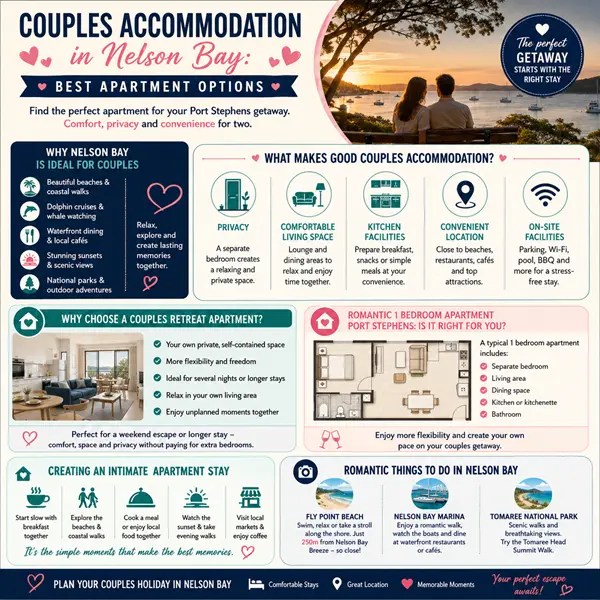Couples Accommodation in Nelson Bay: Best Apartment Options