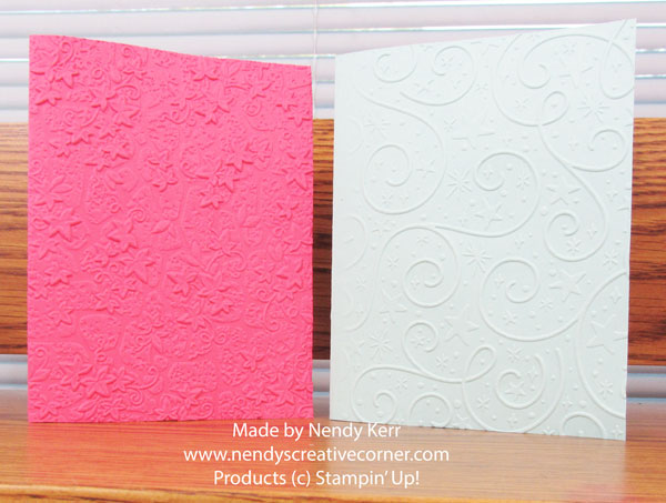 Quick Embossed Card Base Technique