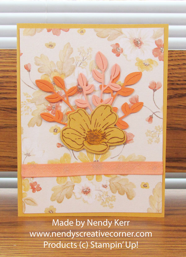 Shimmering Glow of Harvest and Boutique Blossoms Card