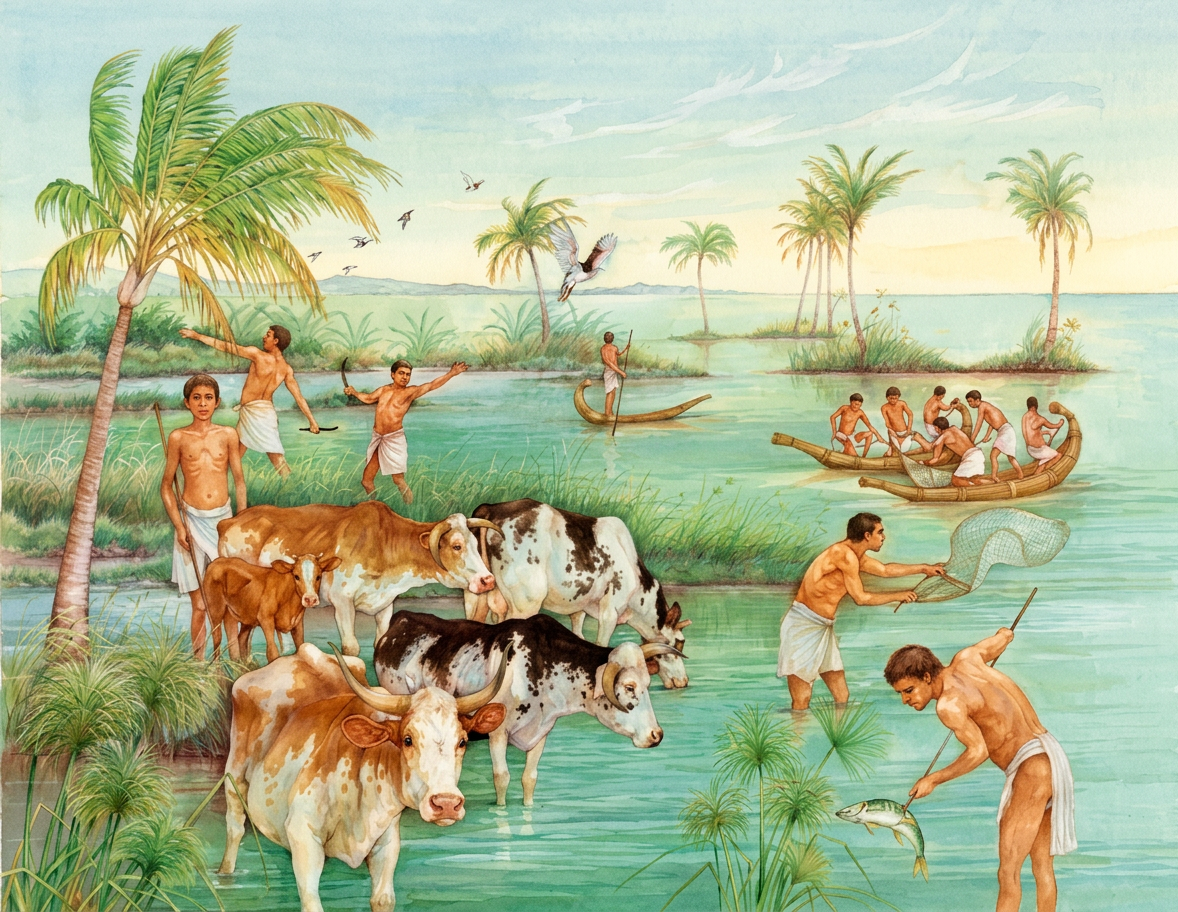 fayam neolithic scene 27293