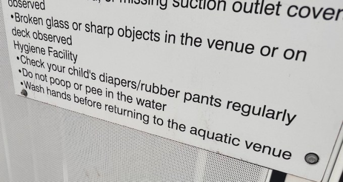 Serene Pool Rules