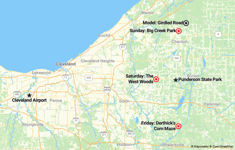September 25 27 2026 Ohio Club 2026 Area Map 