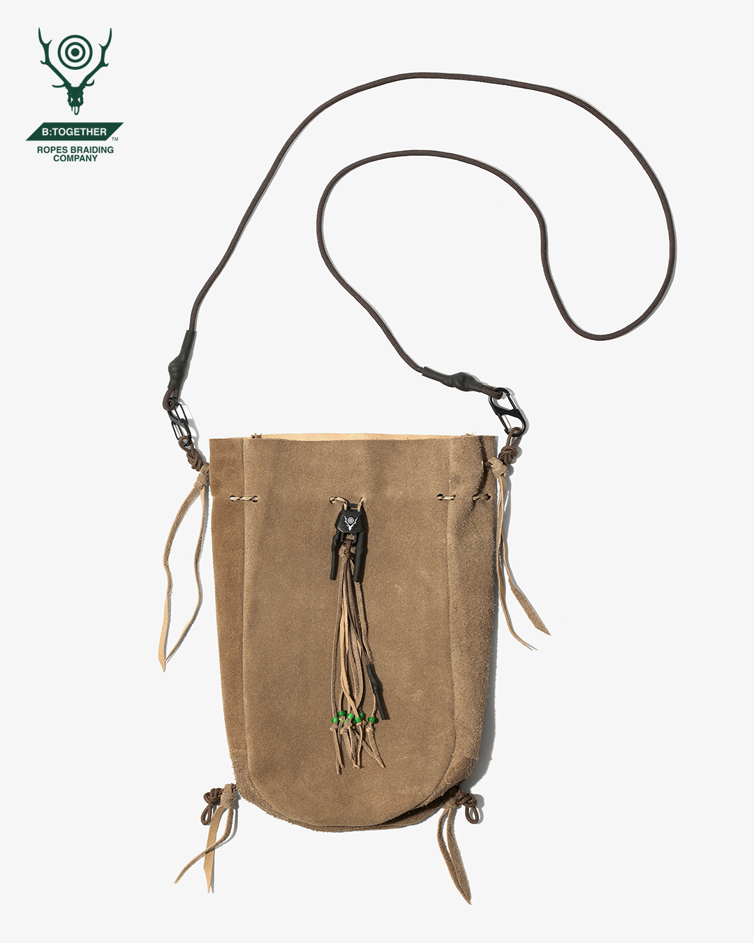South2 West8 x B:TOGETHER - Leather Kinchaku - Nepenthes Los Angeles