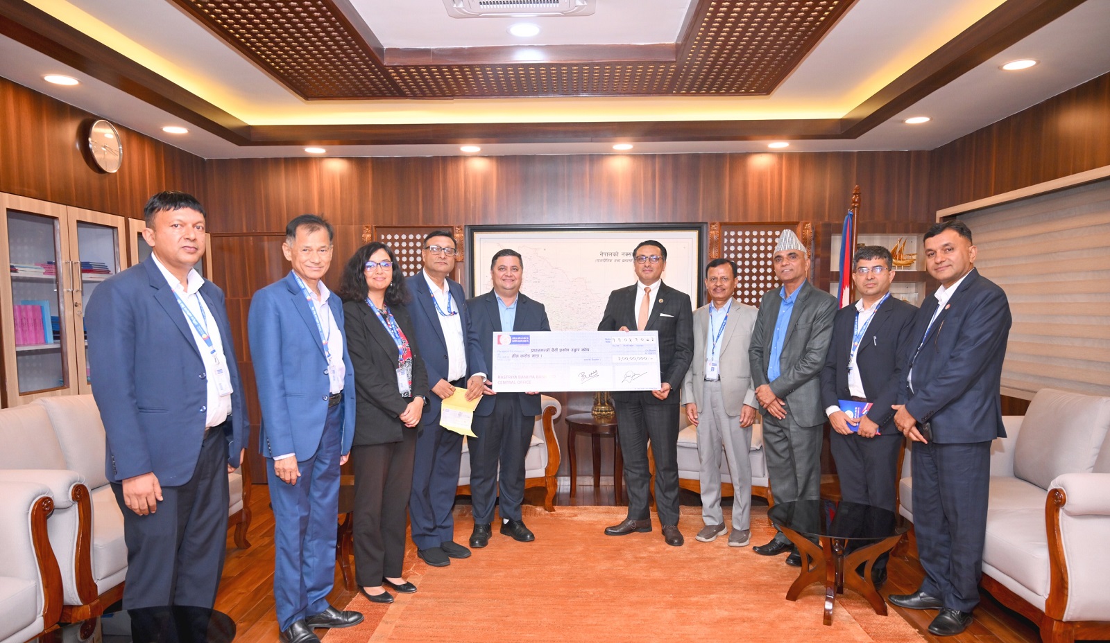 The National Commercial Bank provided financial support of Rs - Nepse Bajar