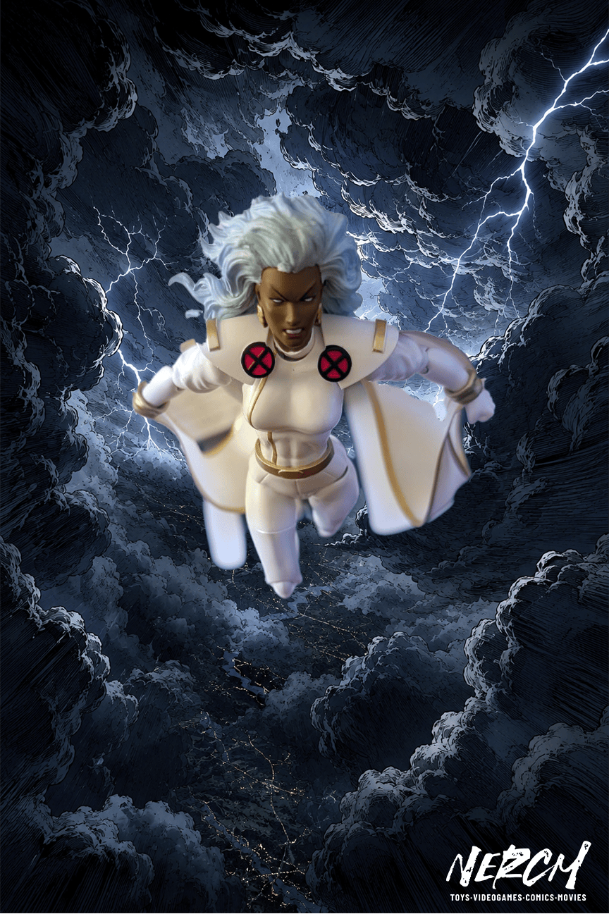 Descending through the storm. ⚡