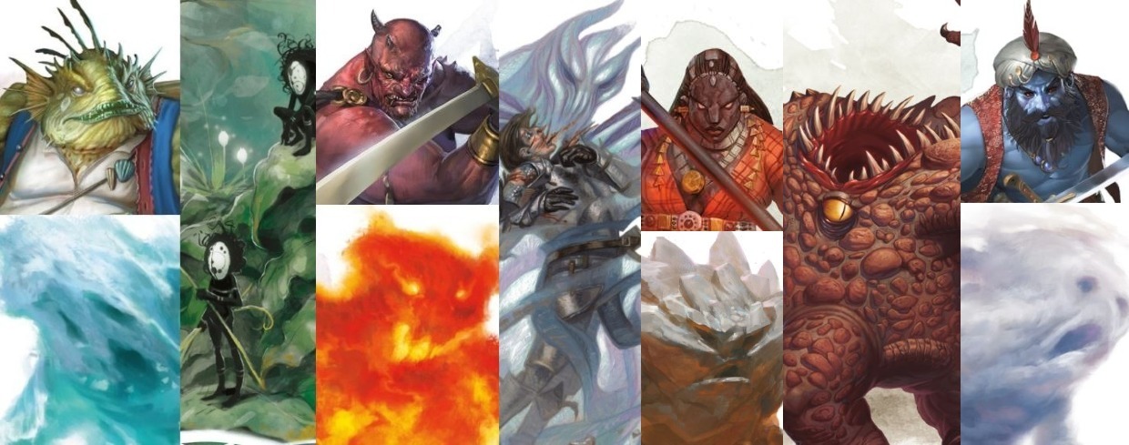 5E D&D elementals