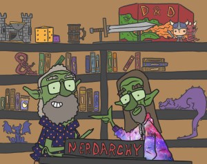 Dave and Ted as D&D goblins