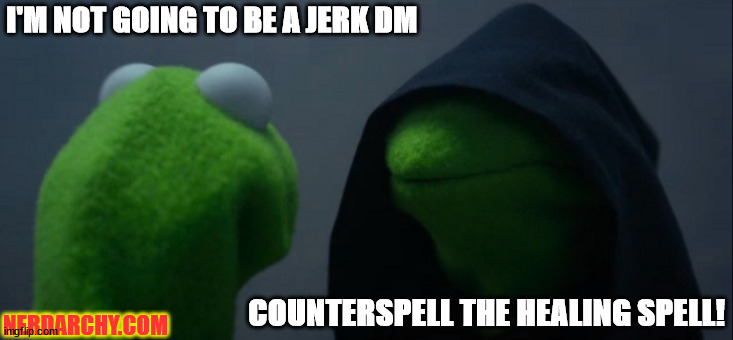 Kermit the Frog meme with evil and good kermit