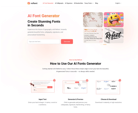 Typography with Refont AI