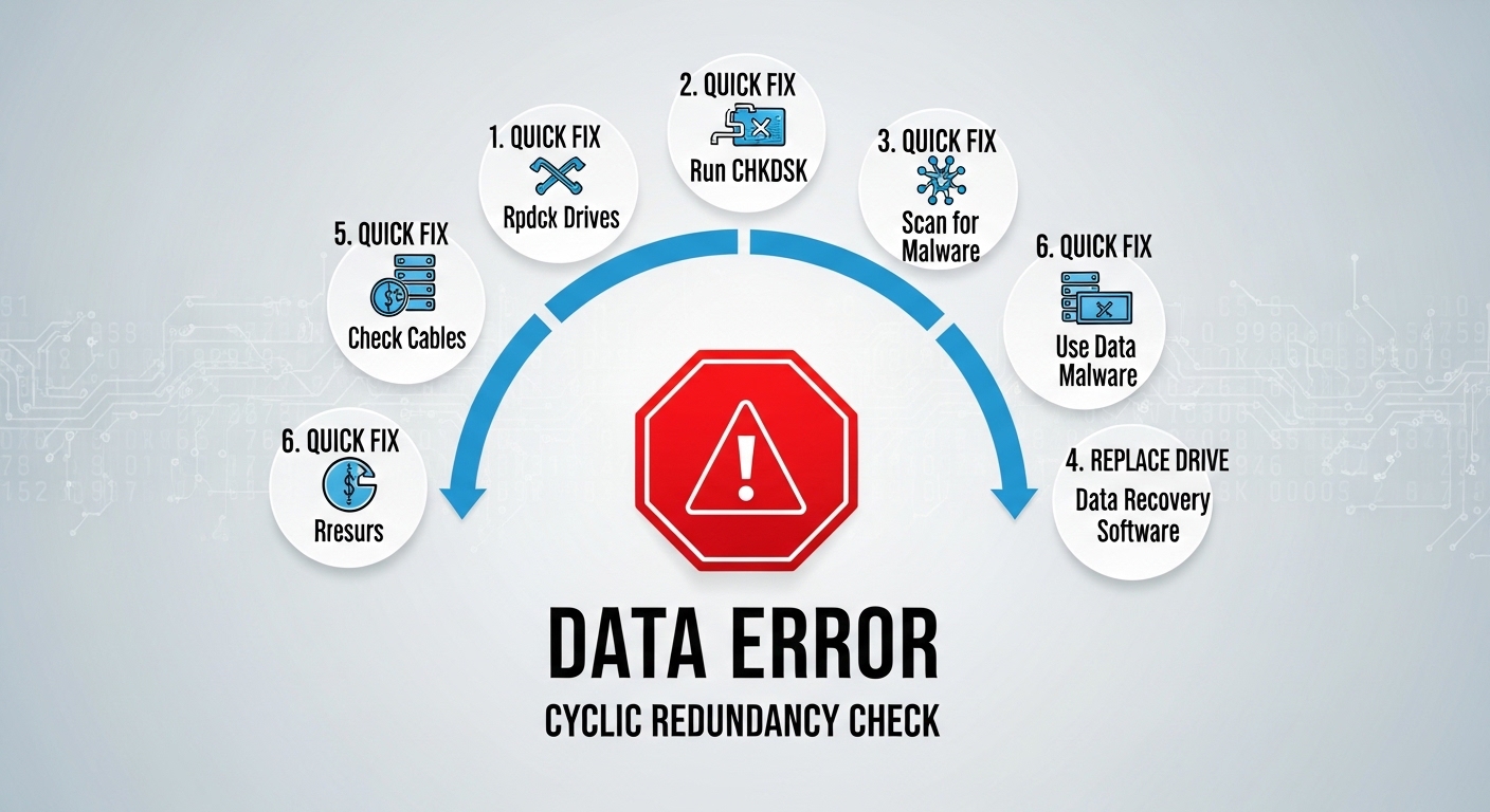  [6 Quick Fixes] Data Error Cyclic Redundancy Check