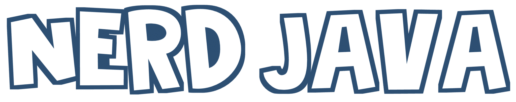 Nerd Java Logo Words Only