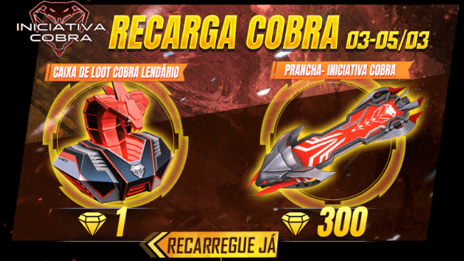 Recarga cobra free fire