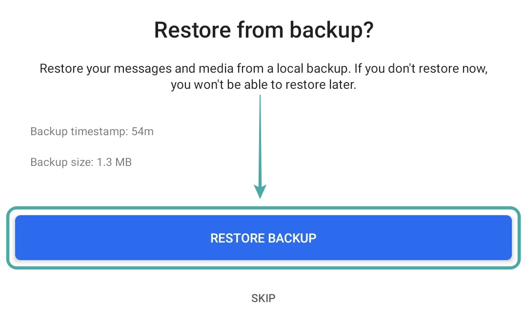 final 8 Как восстановить переписку в сигнале