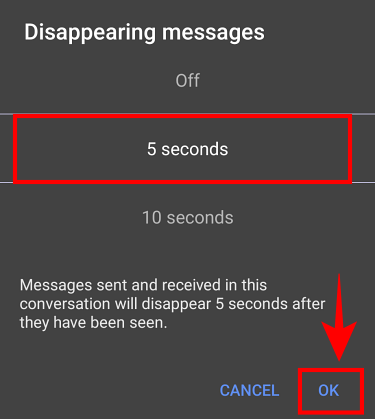 android disappearing messages 2 как удалить сигнал с телефона