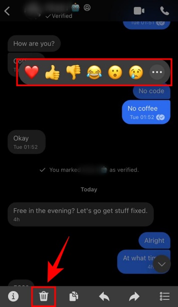 delete a message как удалить сигнал с телефона