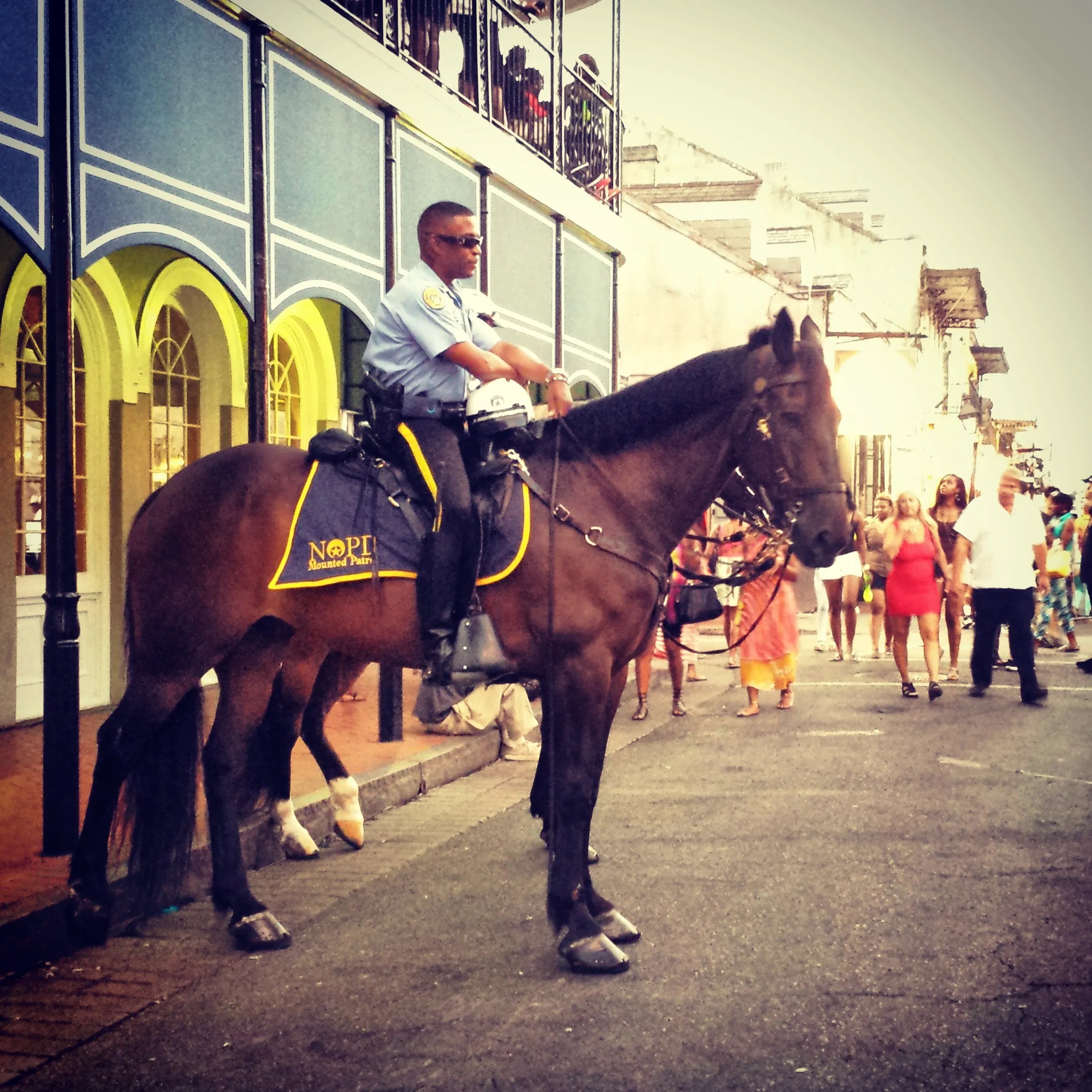 Bourbon Street Horse Cops