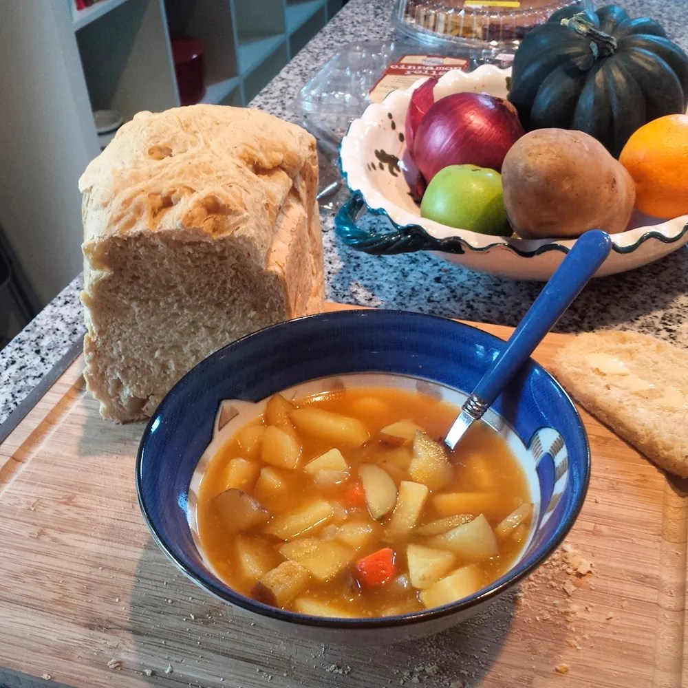 Homemade Bread and Stew