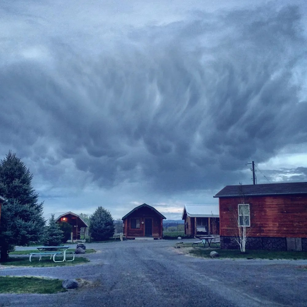 Crazy storm clouds
