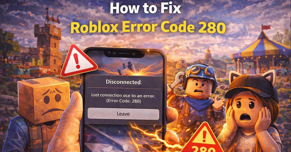 How To Fix Roblox Error Code 280 Nerd Techy How To Fix Roblox Error Code 280 