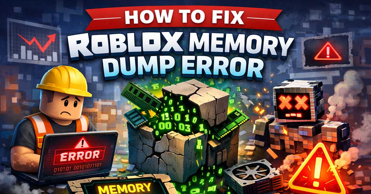 How To Fix The Roblox Memory Dump Error Nerd Techy How To Fix The Roblox Memory Dump Error 