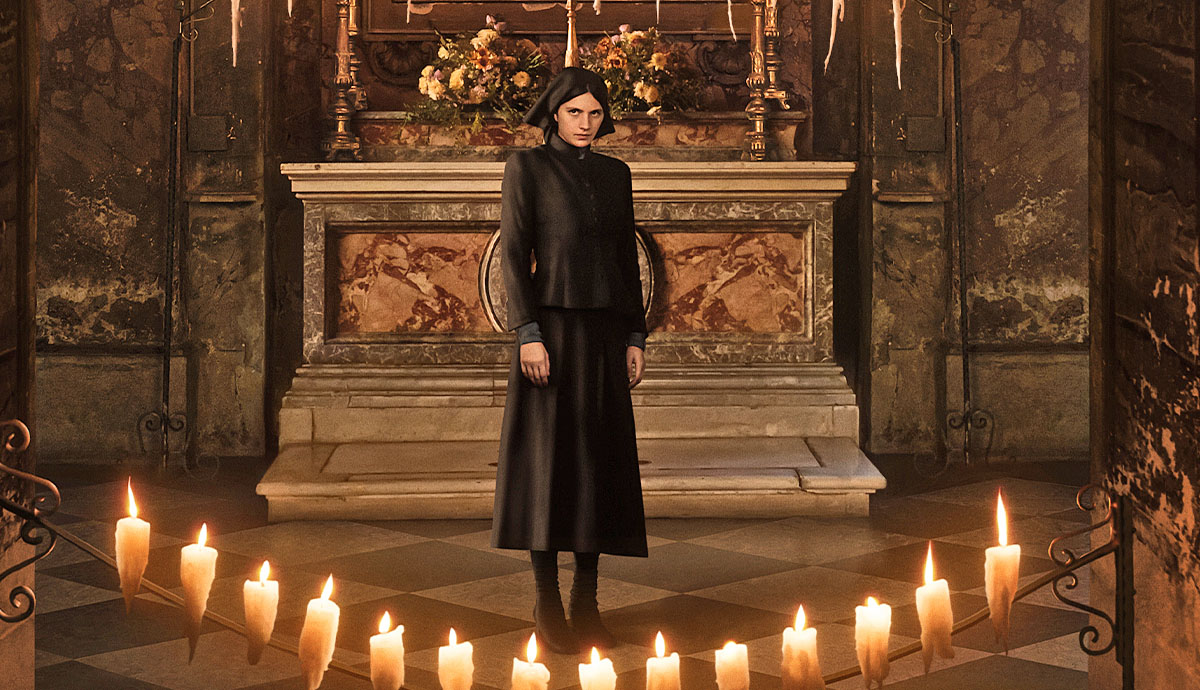 A Nun in a church in The First Omen.