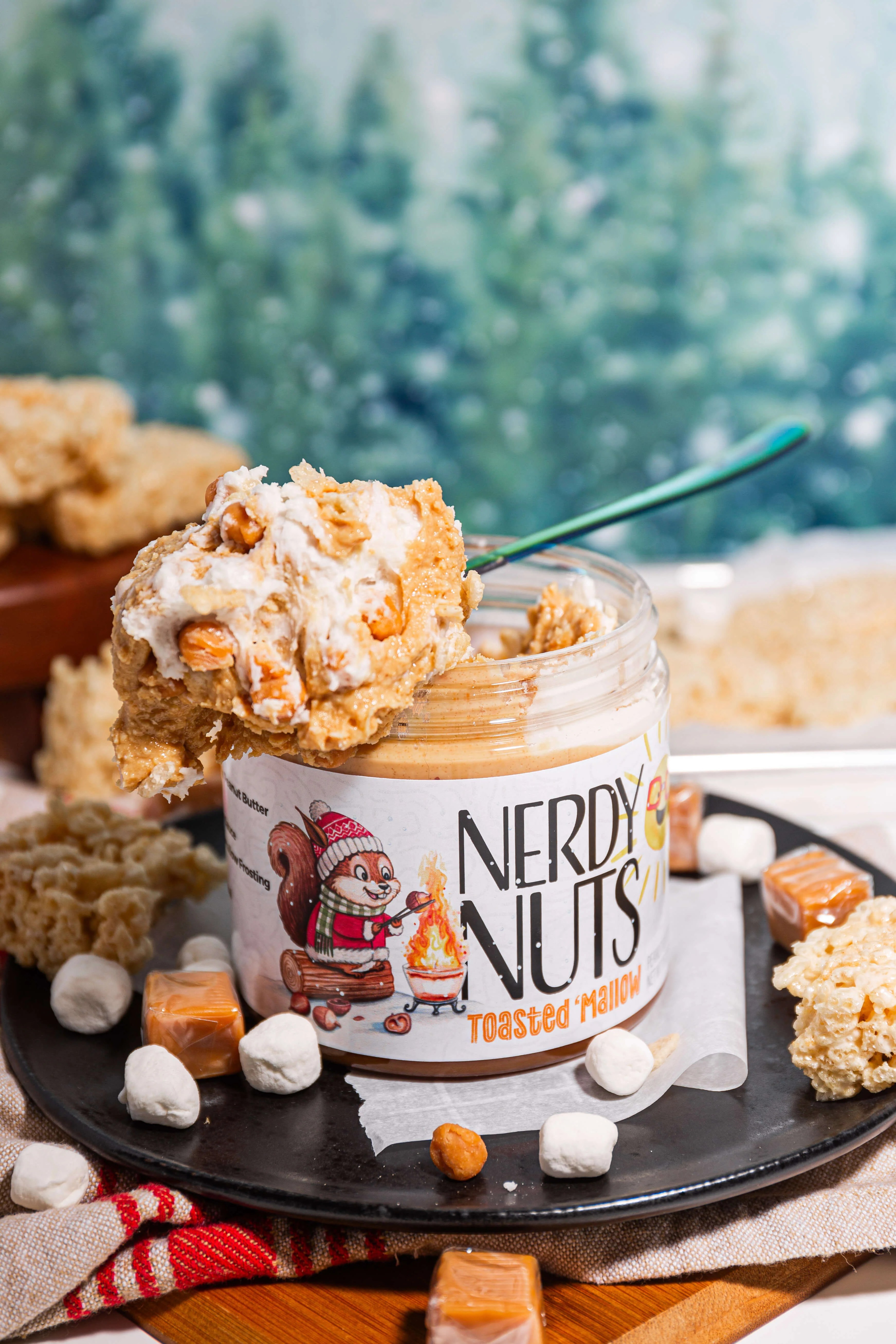 Toasted Mallow Peanut Butter Treat Nerdy Nuts