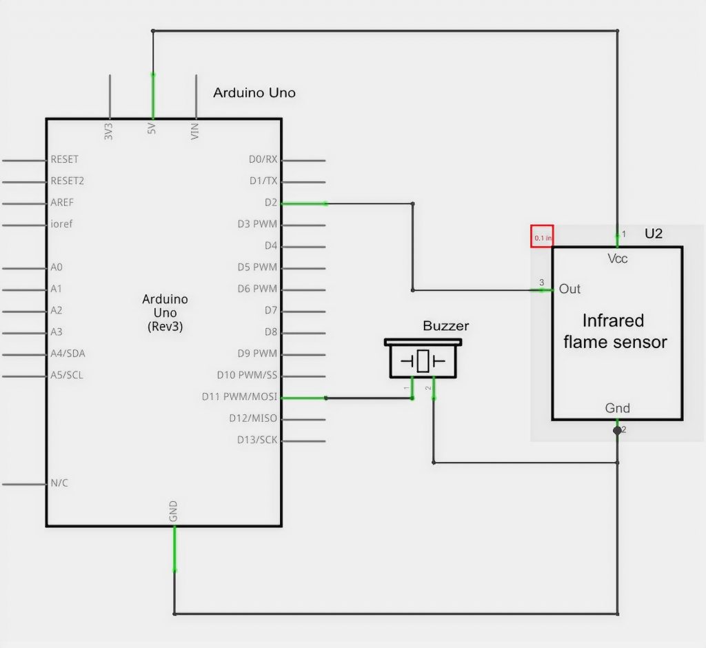 Arduino Flame Sensor Circuit Diagram - Circuit Diagram