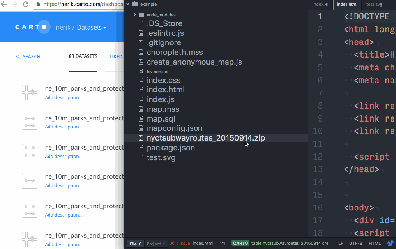 Carto Api - Retina Light Patterns for Desktop