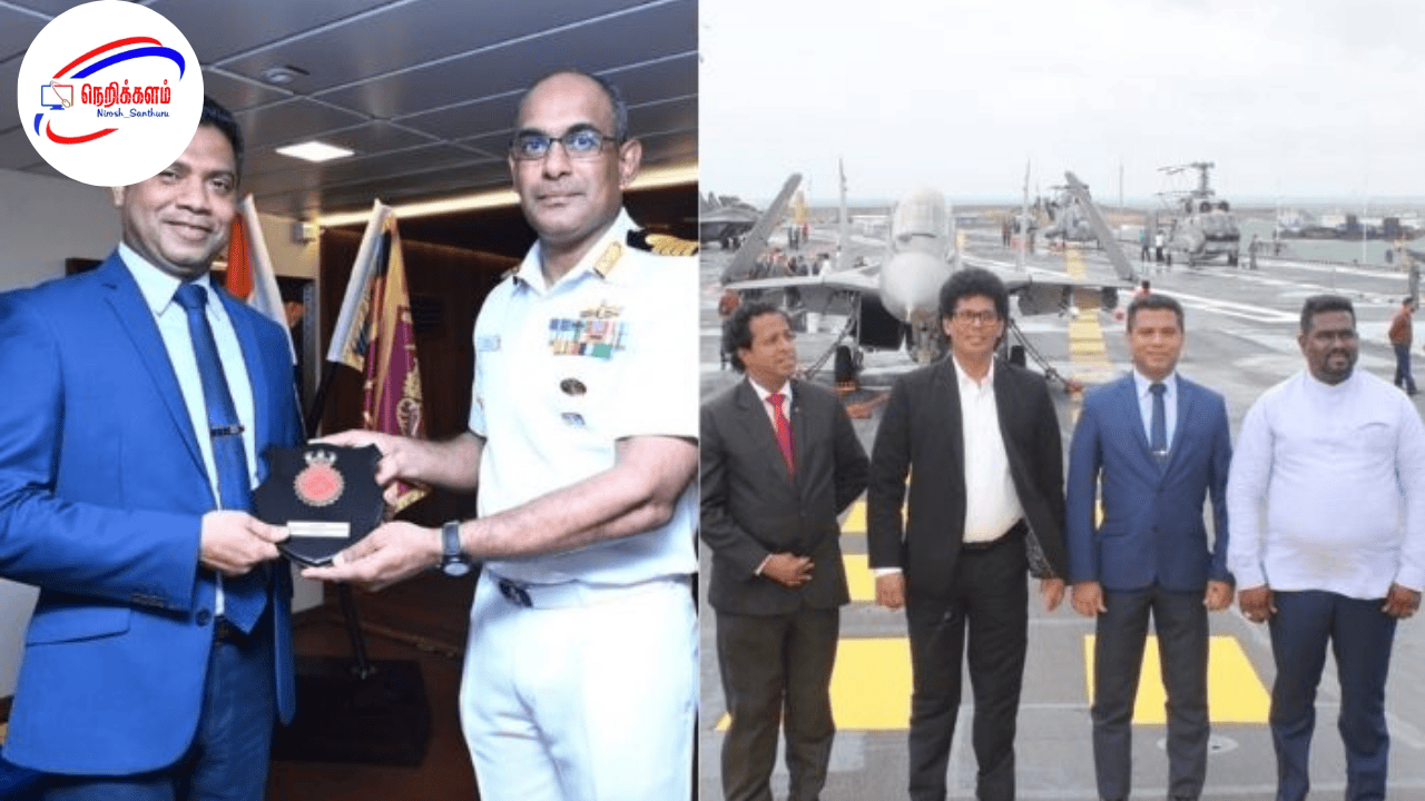 இந்தியாவின் முதல் விமானப்படை கேரியர் INS விக்ராந்த் கொழும்புக்கு வருகை