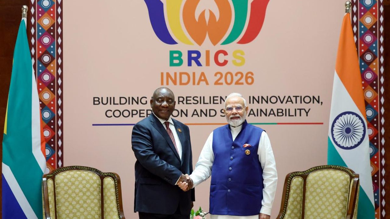 South African President Cyril Ramaphosa testing rupee-rand payment in India