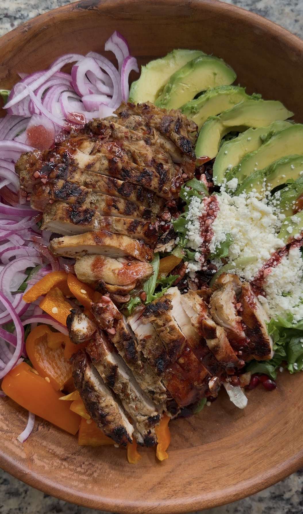Pomegranate Grilled Chicken Salad
