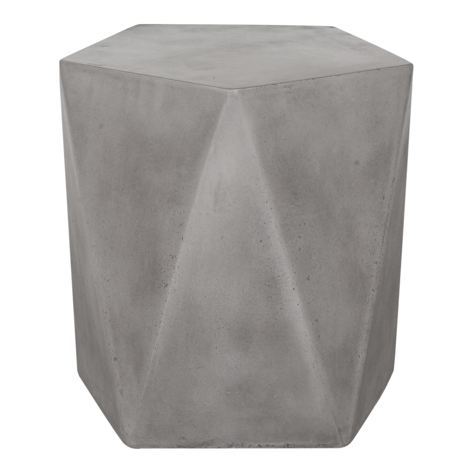 This outdoor stool is made of a high-quality concrete and fiber mix