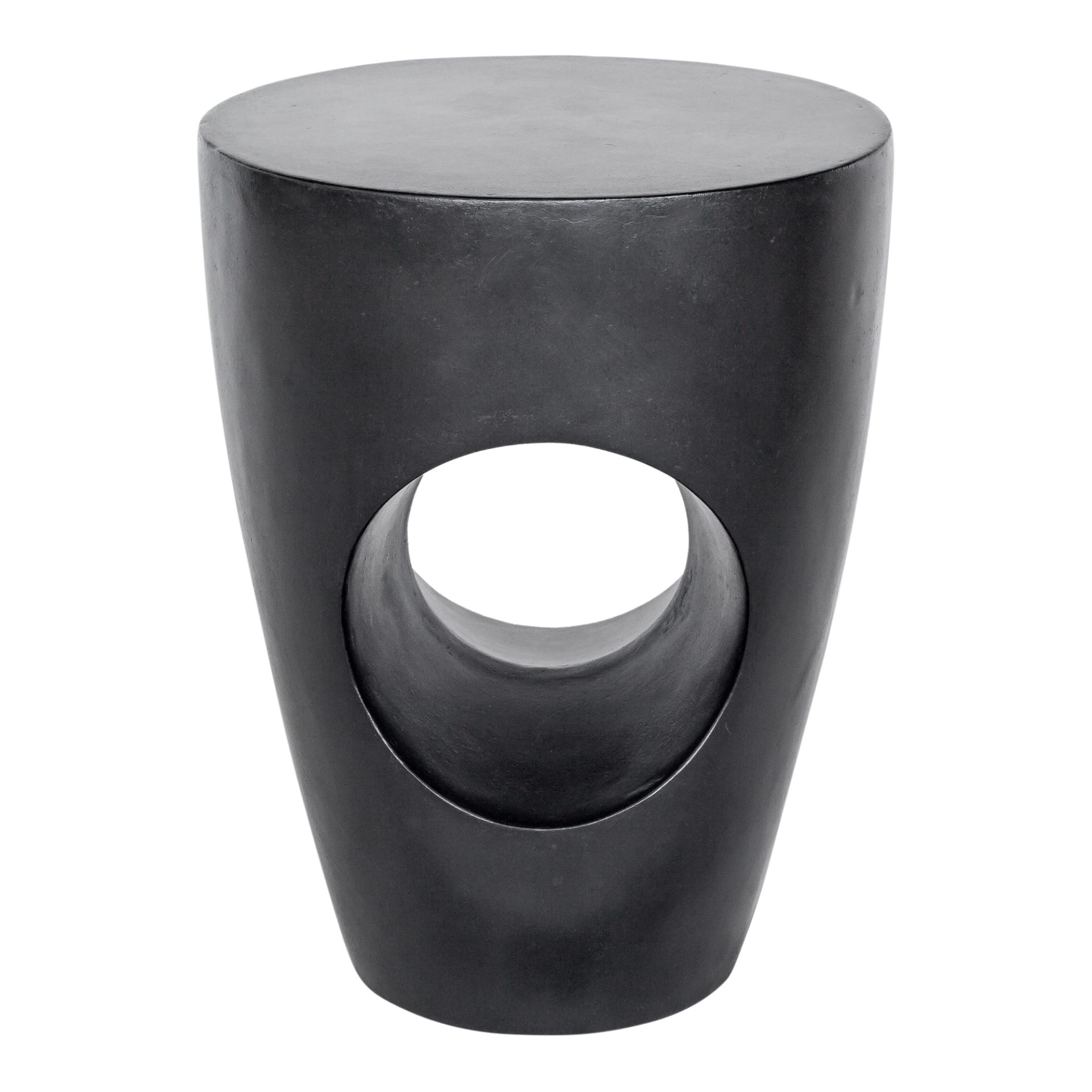 This outdoor stool is made of a high-quality concrete and fiber mix