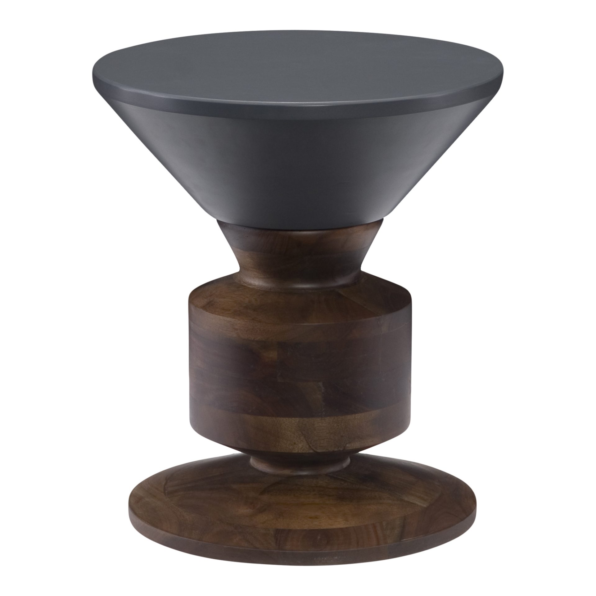 This two tone solid wood stool fits in well in many design schemes. Features natural wood and either a grey or white top. Made of Solid Acacia Wood and MDF.